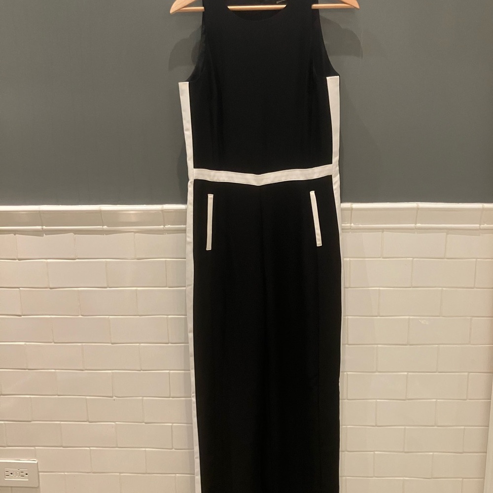 Banana Republic Black Jumpsuit with White Accents